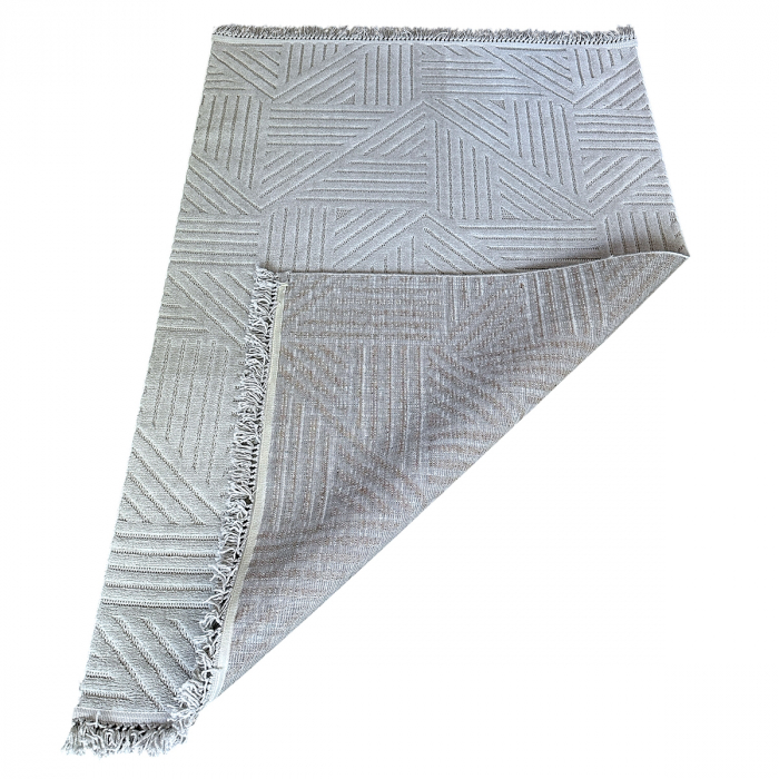 Covor 3D în relief geometric 692G diverse mărimi Gri [6]