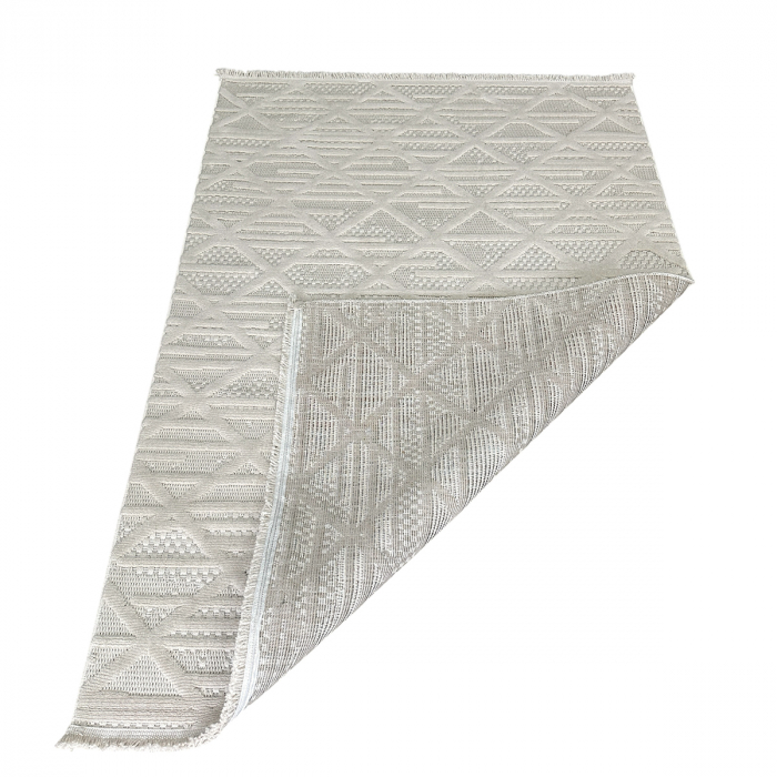 Covor 3D în relief zigzag 036B diverse mărimi Crem [6]