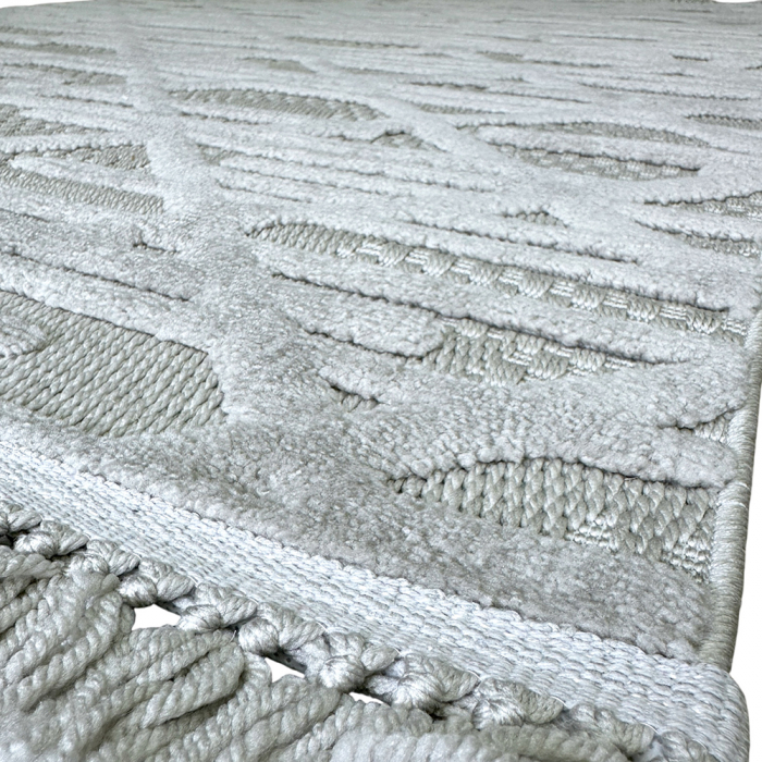 Covor 3D în relief zigzag 036G diverse mărimi Gri [4]