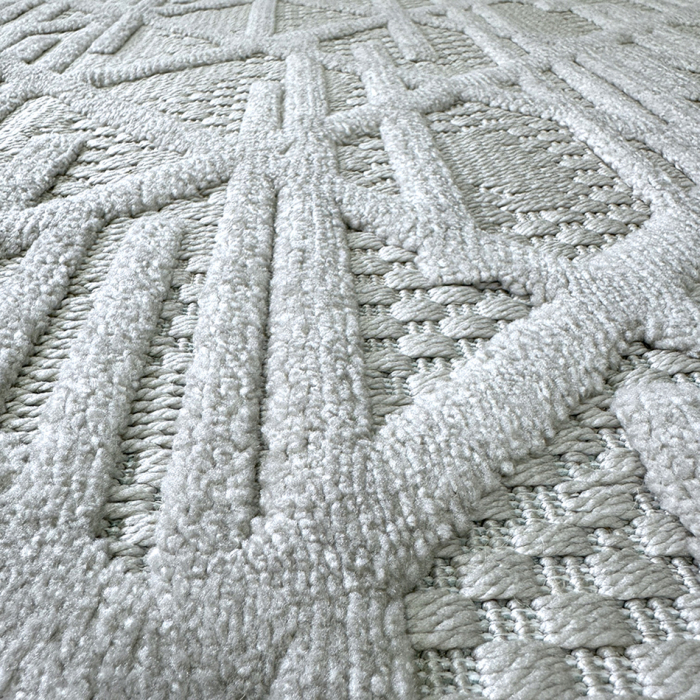 Covor 3D în relief zigzag 036G diverse mărimi Gri [5]