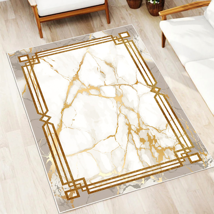 Covor cameră antiderapant, model Accente Gold, mai multe dimensiuni [2]