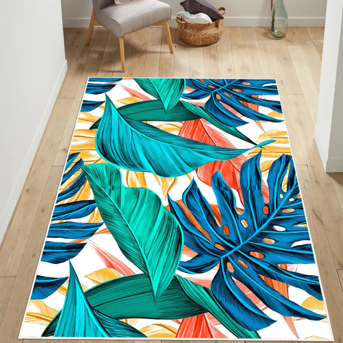 Covor cameră antiderapant, Model Tropical, mai multe dimensiuni [2]