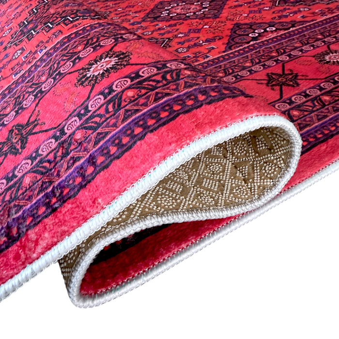 Covor cameră antiderapant, Model Etnic Oriental Clasic, mai multe dimensiuni [6]