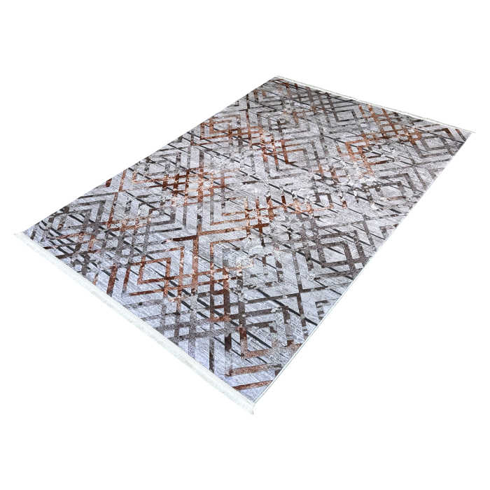 Covor cameră antiderapant, Model Urban Industrial Gri, mai multe dimensiuni [9]