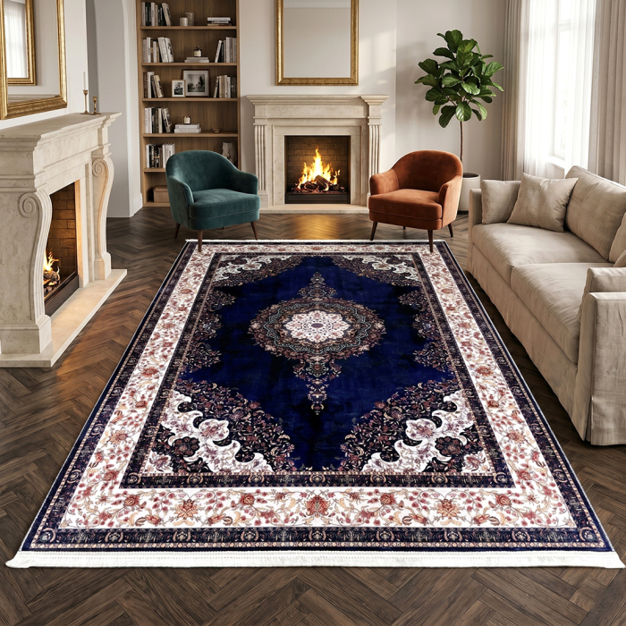 Covor cameră antiderapant, Model Persan Oriental, mai multe dimensiuni [2]