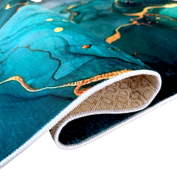 Covor cameră antiderapant, Modern Abstract Marmorat, mai multe dimensiuni [6]