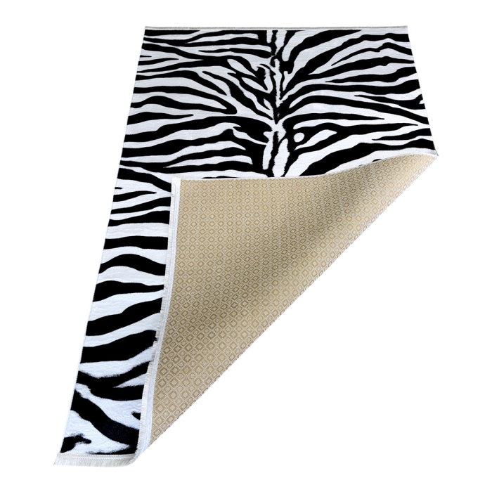 Covor cameră antiderapant, Model Animal Print Zebra, mai multe dimensiuni [8]