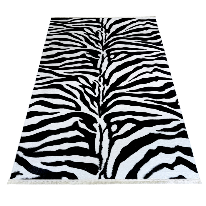 Covor cameră antiderapant, Model Animal Print Zebra, mai multe dimensiuni [4]
