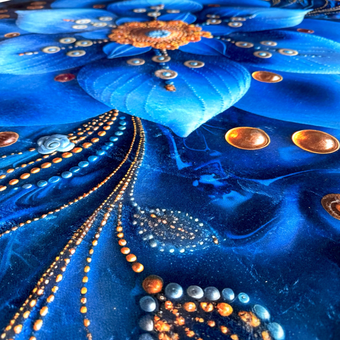 Covor cameră antiderapant, Model Floral Royal, mai multe dimensiuni [4]