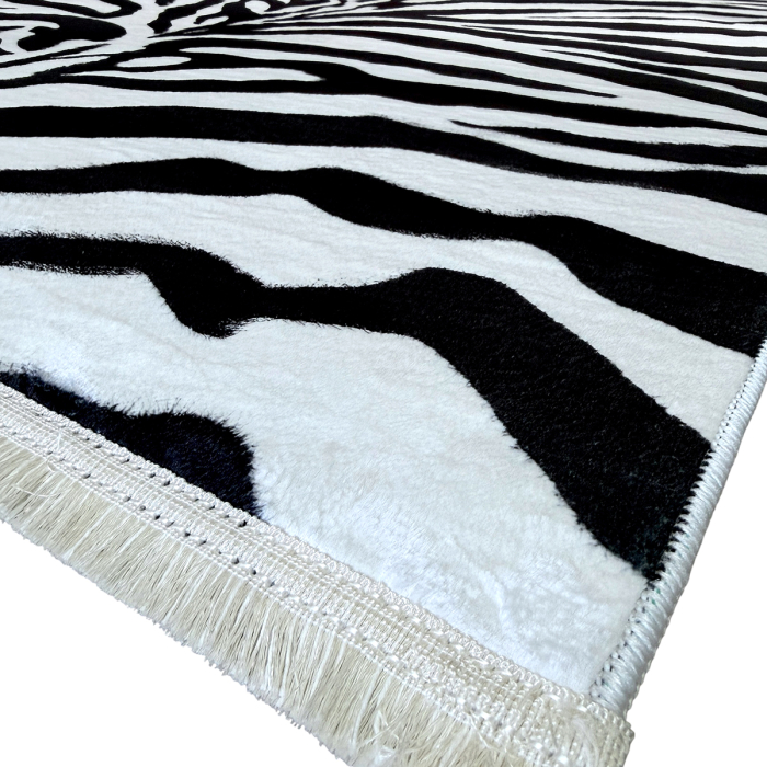 Covor cameră antiderapant, Model Animal Print Zebra, mai multe dimensiuni [5]