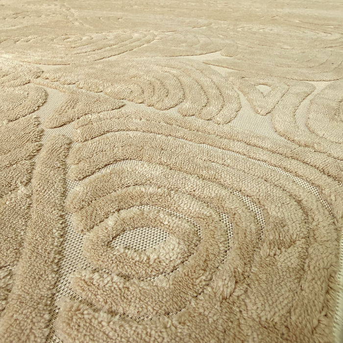 Covor cameră antiderapant, Welsoft, triunghi bej, mai multe dimensiuni [6]