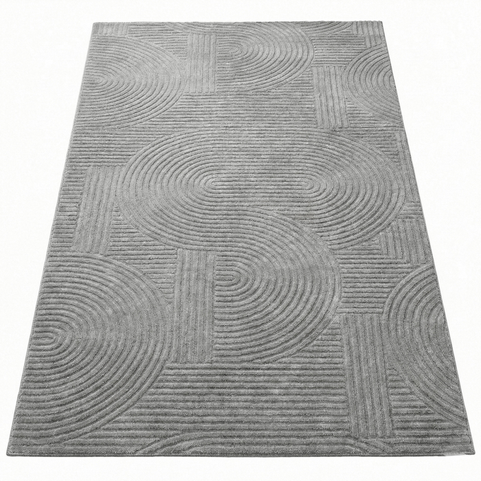 Covor cameră antiderapant, Welsoft, acolade gri, mai multe dimensiuni [3]