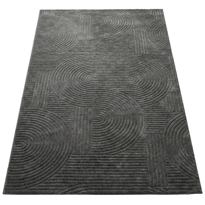 Covor cameră antiderapant, Welsoft, acolade antracit, mai multe dimensiuni [3]