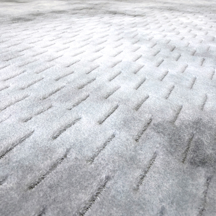 Covor cameră antiderapant Welsoft Plus, model abstract, gri, 120x180 cm [5]