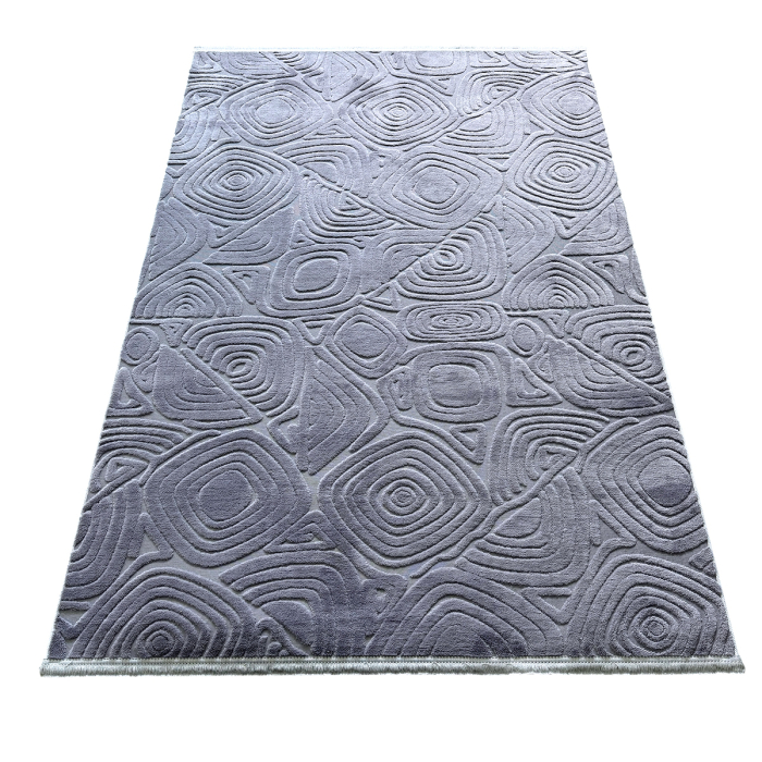 Covor cameră antiderapant, Welsoft, triunghi gri, mai multe dimensiuni [5]