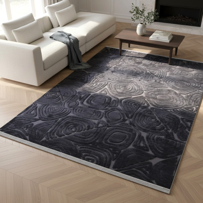 Covor cameră antiderapant, Welsoft, triunghi antracit, mai multe dimensiuni [2]