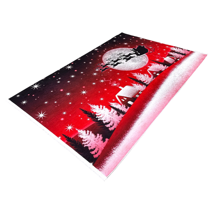 Covor decorativ Crăciun, dreptunghiular, antiderapant, diverse mărimi, CCD101 [7]
