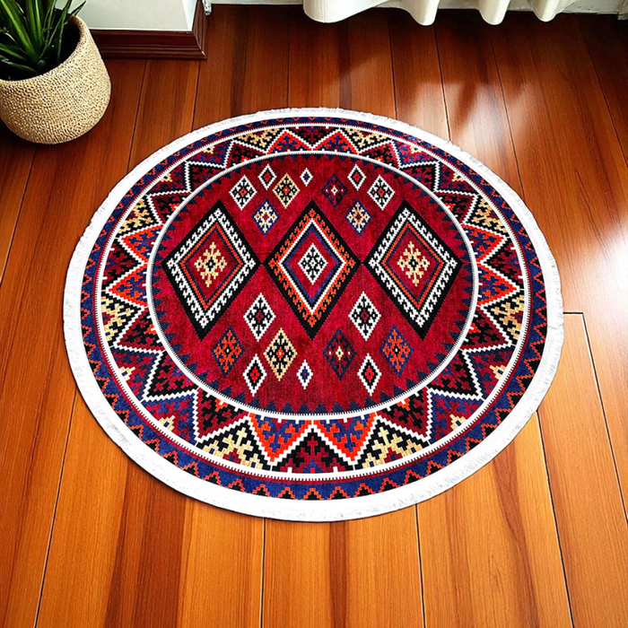 Covor rotund antiderapant, 100x100 cm, COR014 [2]