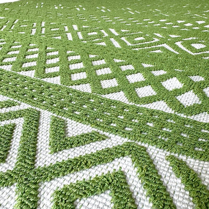 Covor țesut din Bumbac, verde, diverse mărimi, CBB620 [4]