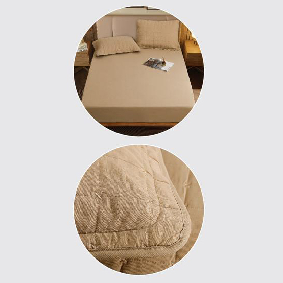 Cuvertură bumbac 100%, 4 piese, pat 2 persoane, 230x240 cm, EY05 [2]