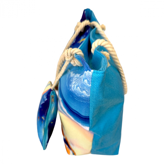 Geantă de plajă mare, cu portofel și buzunar interior KD2471 [2]