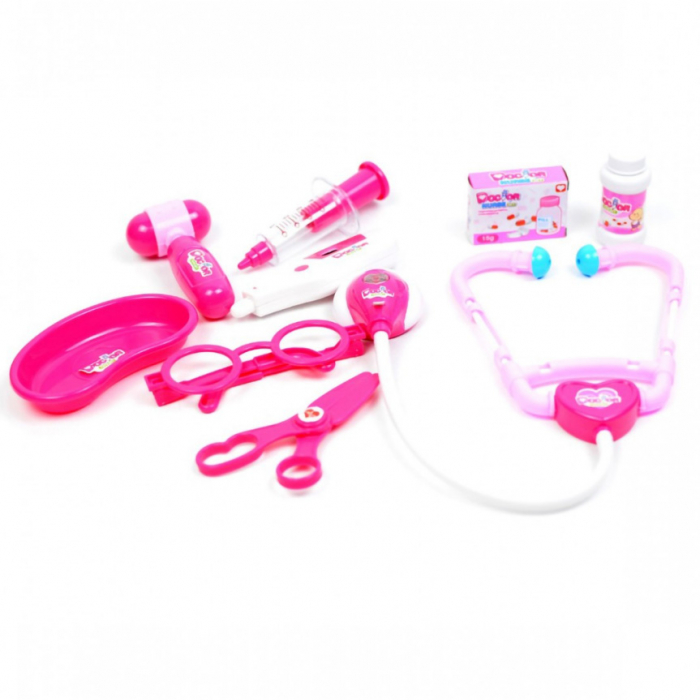 Gentuță doctor cu accesorii cu sunete și lumini roz JC54 [2]