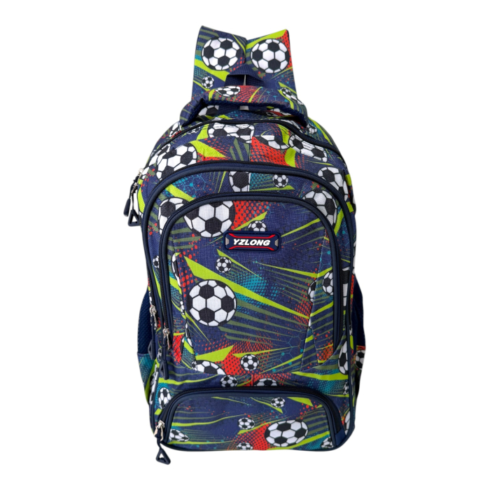 Ghiozdan pentru școală, 43 x 28 x 20 cm, 3 compartimente, model fotbal, GS105 [2]