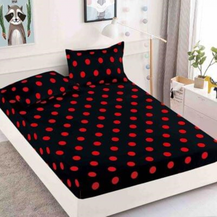 Husă protecție pat cu elastic, bumbac finet, 180 x 200 cm, 3 piese, HPP05 [1]