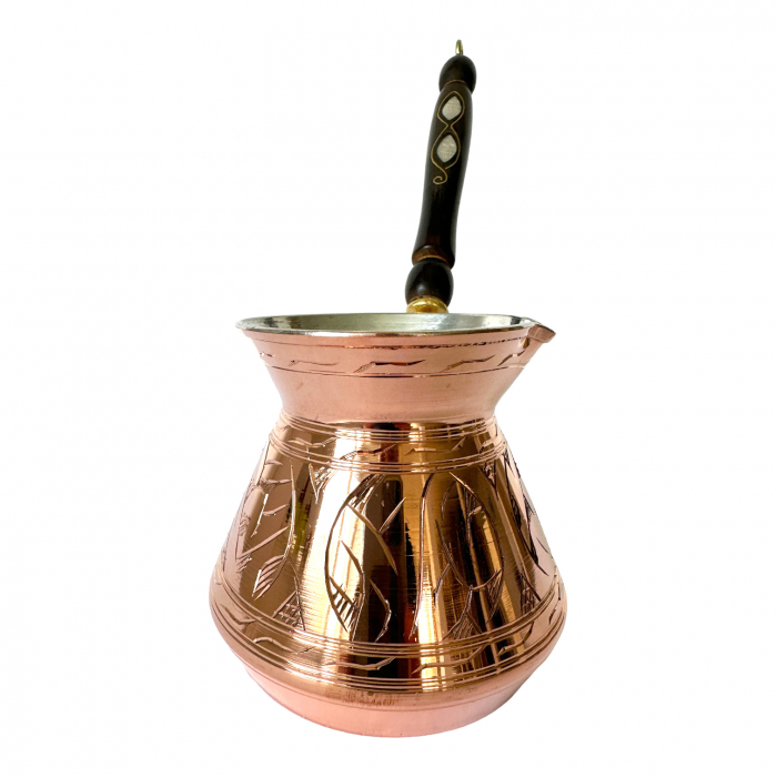 Ibric din cupru cu mâner din lemn 580 ml CTR17 [4]