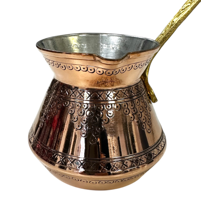 Ibric din cupru cu mâner din alamă 580 ml CTR17 [5]