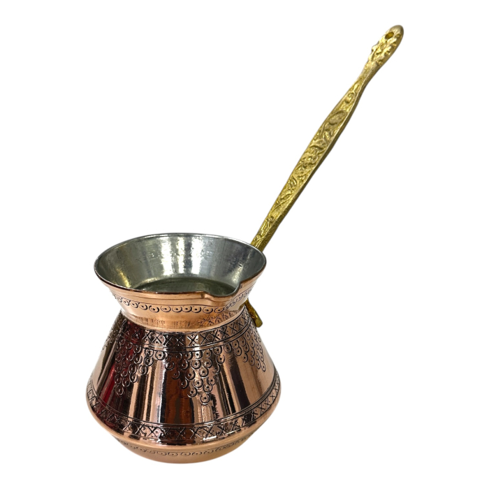 Ibric din cupru cu mâner din alamă 580 ml CTR17 [2]