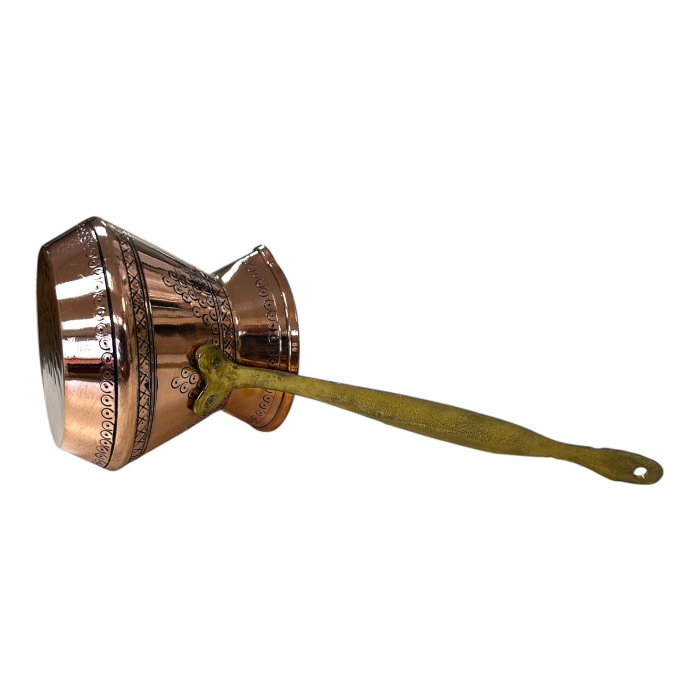 Ibric din cupru cu mâner din alamă 580 ml CTR17 [7]