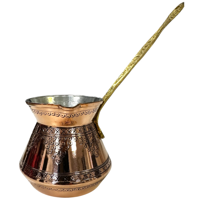 Ibric din cupru cu mâner din alamă 580 ml CTR17 [4]