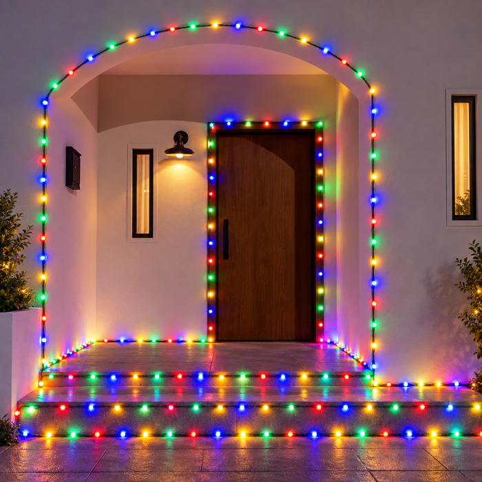 Instalație de Crăciun, 10 - 200 metri, bandă cu led turnat, exterior, diverse culori [6]