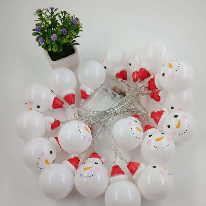 Instalație de Crăciun, 3 metri, cu 20 de figurine decorative, Om de Zăpadă [4]