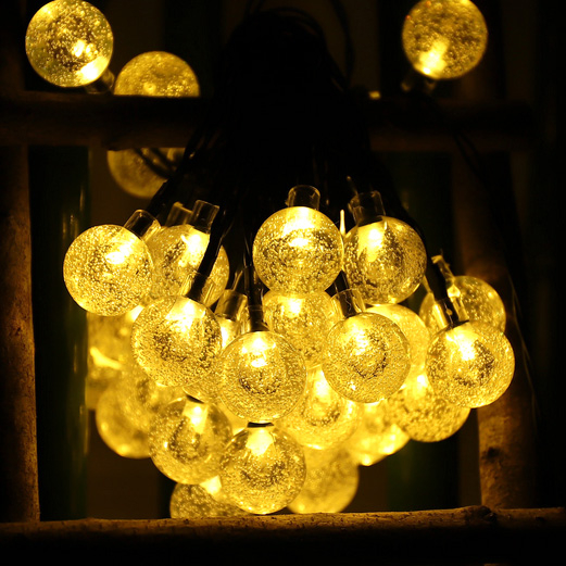 Instalație solară bulb, 50 LED-uri, 6 metri, de exterior [3]
