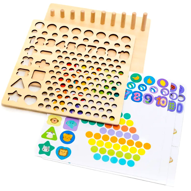 Joc din lemn logaritmic magnetic 6 in 1 JC71 [5]