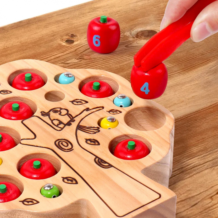 Joc magnetic dexteritate Montessori Pomul cu Mere JC11 [3]