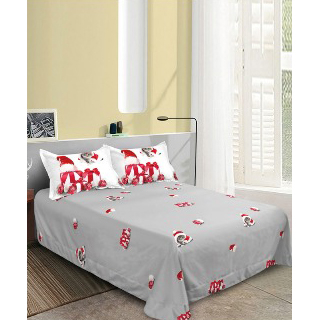 Lenjerie de pat 2 persoane, bumbac finet, 6 piese, 2 fețe, Crăciun SPAC21 [2]