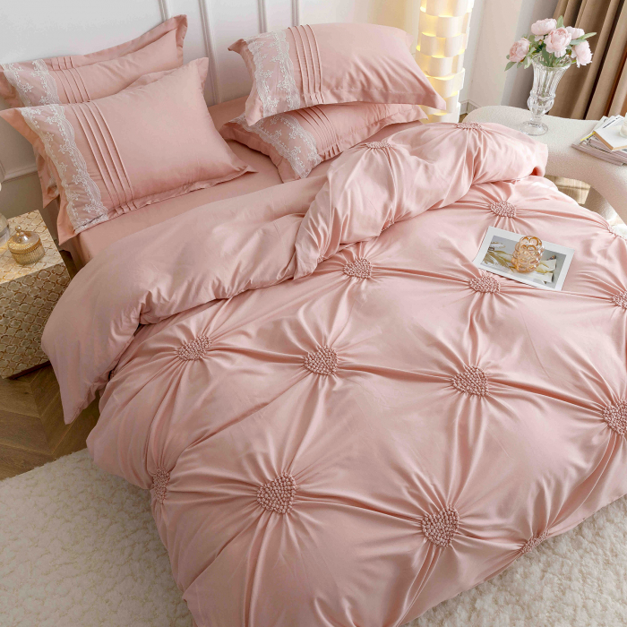 Lenjerie de pat 2 persoane, bumbac soft touch, 6 piese, PRE08 [3]