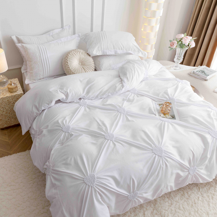 Lenjerie de pat 2 persoane, bumbac soft touch, 6 piese, PRE11 [4]