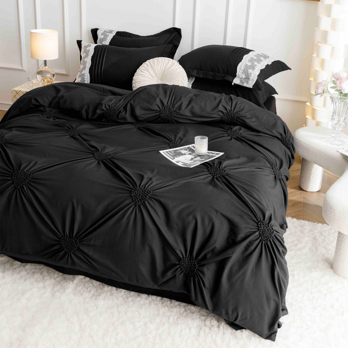Lenjerie de pat 2 persoane, bumbac soft touch, 6 piese, PRE13 [4]