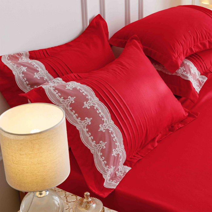 Lenjerie de pat 2 persoane, bumbac soft touch, 6 piese, PRE14 [2]