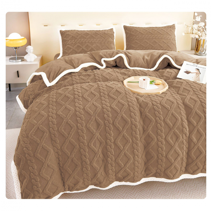 Lenjerie de pat 2 persoane, cocolino, groasă, uni, 4 piese, SPUC04 [1]