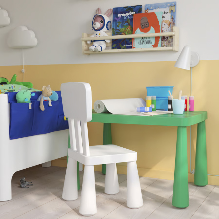 Măsuță din plastic pentru copii, dreptunghiulara, verde, 77x55 cm, MC21 [2]