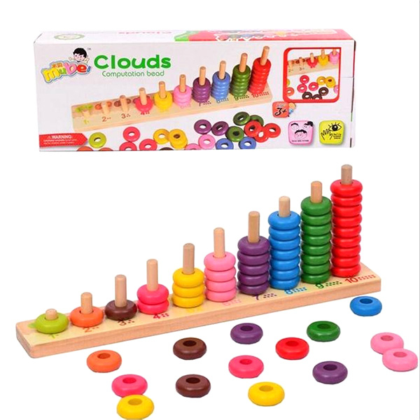 Numărătoare din lemn Montessori cu discuri JC15 [5]