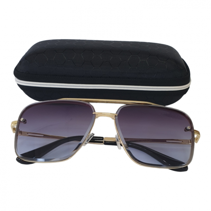 Ochelari de soare bărbați, cu filtru de protecție UV 400, cu toc cadou, OSB31 [4]