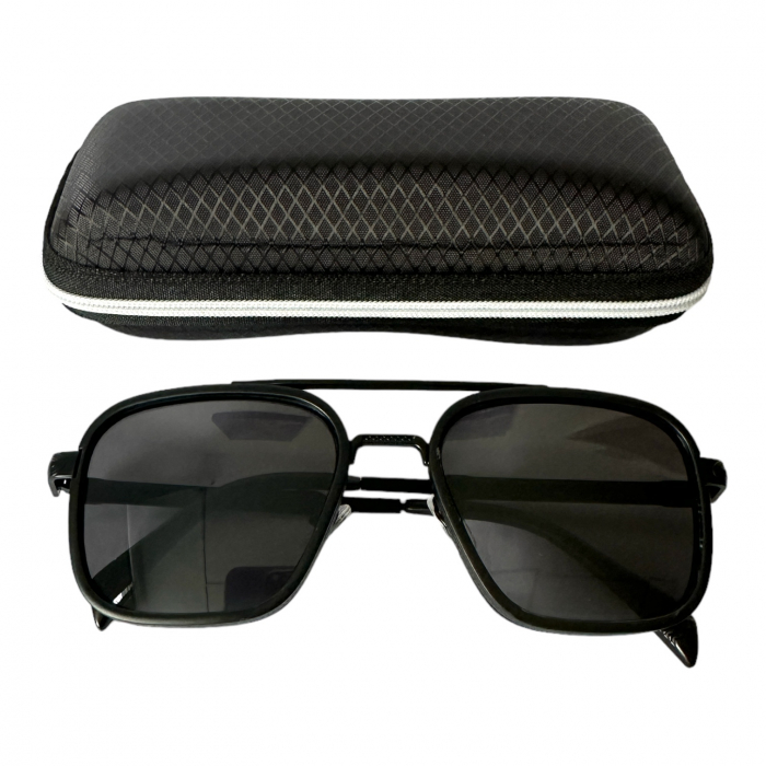 Ochelari de soare bărbați, cu filtru de protecție UV 400, cu toc cadou, OSB38 [4]