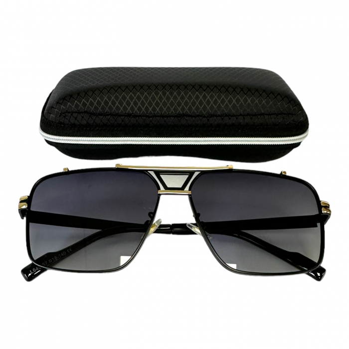 Ochelari de soare bărbați, cu filtru de protecție UV 400, cu toc cadou, OSB44 [4]