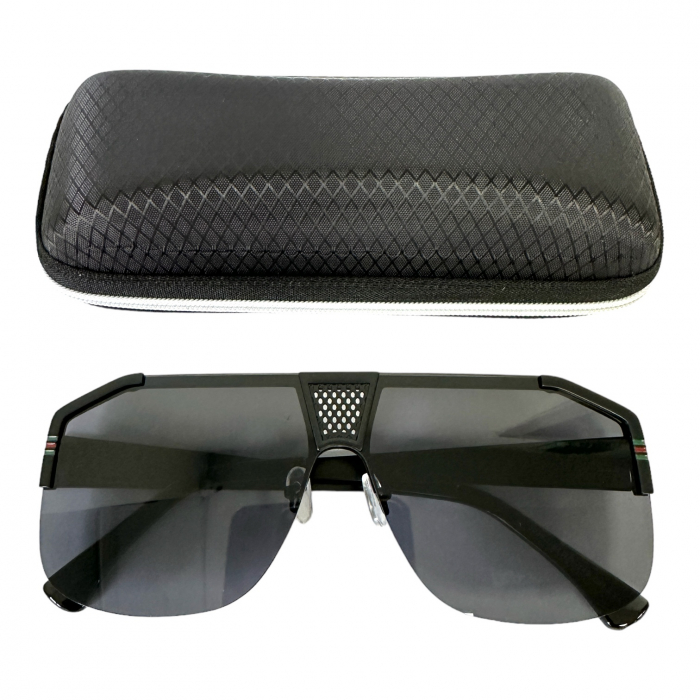 Ochelari de soare bărbați, cu filtru de protecție UV 400, cu toc cadou, OSB45 [4]